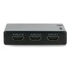 LANBERG switch video 3-port HDMI juodas + micro USB prievadas