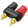 Oem 4 mm garso garsiakalbio lizdas - JS-999B - bananinė jungtis - garso terminalas - 1 pora