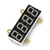 4 skaitmenų, 7 segmentų ekranas su I2C, UNIT-Digi-Clock - raudonos spalvos - M5Stack U146