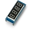 4 skaitmenų segmentinis ekranas Raspberry Pi Pico