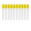 5 mm geltonas difuzinis šviesos diodas 20 mA - 10 vnt