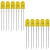 5 mm geltonas difuzinis šviesos diodas 20 mA - 10 vnt