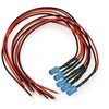 Oem 5mm 12V LED su rezistoriumi ir laidu - mėlyna
