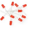 Oem 5mm raudonai mirksintis LED - 10vnt