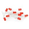 Oem 5mm raudonai mirksintis LED - 10vnt