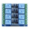 Oem 8 kanalų relės modulis su optoizoliacija - 10A / 250VAC kontaktai - 5V