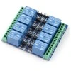 Oem 8 kanalų relės modulis su optoizoliacija - 10A / 250VAC kontaktai - 5V