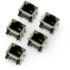 Oem 8P8C RJ45 tinklo lizdas, ekranuotas šviesos diodais - 5 vnt,