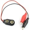 Oem 9 V akumuliatoriaus spaustukas (6F22) su krokodilo spaustukais
