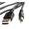 Oem A tipo USB laidas – DC 5.5 x 2.1 mm – maitinimo laidas – 100 cm