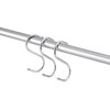 Oem S tipo kabliukas - 65mm - Juoda - Metalinė kabykla -