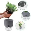 Oem Savaime laistantis gėlių vazonas - 10.2 cm - Baltas - Automatinis augalų laistymas