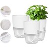 Oem Savaime laistomas vazonas – 10.2 cm – baltas – automatinis augalų laistymas