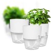 Oem Savaime laistomas vazonas – 10.2 cm – baltas – automatinis augalų laistymas