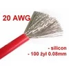Oem Alavuota varinė silikoninė viela 20AWG - 100 gyslų - 0.5 mm2 - raudona - lanksti