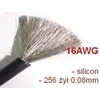 Oem Alavuota varinė silikoninė viela 16AWG – 252 laidai – 1.3 mm2 – juoda