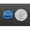 Adafruit BME680 jutiklis šalia monetos dydžio palyginimui