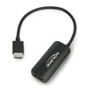 Adapteris HDMI kištukas ir Displayport lizdas microUSB maitinimo blokas 4K 60Hz Delock 24cm