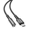 Audio adapteris Acefast C1-07 USB-C to 3.5mm (F) 0.18m juodas