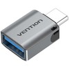 Adapteris Vention CDQH0 USB-C kištukas prie USB 3.0 (pilka)