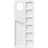 Akrilinių dažų paletė 9x22cm plastikinis stačiakampis padėklas
