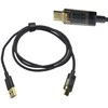 Akso USB A - USB C laidas su vatmetru - juodas pintas - 2 m