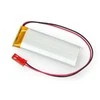 Akyga Li-Pol akumuliatorius 750mAh 1S 3.7V - JST-BEC jungtis + lizdas - 58x21x6mm
