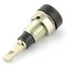 Oem AL2360 banana lizdas - juodas - 2mm - 5 vnt