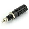 Oem AL2418 banana lizdas - juodas - 4mm - 5 vnt