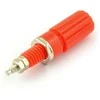 Oem AL2418 banana lizdas - raudonas - 4mm - 5 vnt