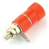Oem AL2437 banana lizdas - raudonas - 4mm - 5 vnt
