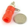 Oem AL2437 banana lizdas - raudonas - 4mm - 5 vnt