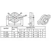 Oem Aliuminio korpuse esantis savaime išsilyginantis guolis - KFL000 - 10 mm - veleno atrama
