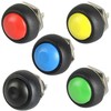 Oem Antivandalinis Mygtukinis Jungiklis 12mm 2A 48VDC - Juodas