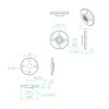 Apvali aliuminė servo svirtis Feetech FK-RP-001 20mm/6mm