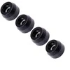 Apvalios guminės kojelės - 11xx9x6mm - juodos - baldams - 4vnt