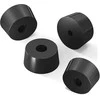 Oem Apvalios guminės kojelės - 20x16x10.5mm - juodos - baldams - 4 vnt
