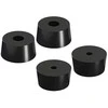 Oem Apvalios guminės kojelės - 20x16x10.5mm - juodos - baldams - 4 vnt