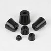 Oem Apvalios guminės kojelės - 28x22x15mm - juodos - baldams - 4 vnt