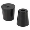 Oem Apvalios guminės kojelės - 28x22x15mm - juodos - baldams - 4 vnt