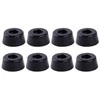 Oem Apvalios guminės kojelės - 28x22x15mm - juodos - baldams - 4 vnt