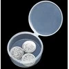 Oem Apvalus konteineris - 54x22mm - Plastikinė dėžutė - Rakinama tvarsliava