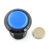 Oem Arcade Push Button 3.3cm - mėlynas su pašvietimu