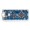 Arduino Nano Every su prilituotais kaiščiais