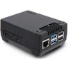 Argon40 Argon NEO 5 M.2 NVMe PCIe dėklas, skirtas Raspberry Pi 5 - su ventiliatoriumi ir radiatoriumi - aliuminis - juodas