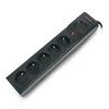 ARMAC Surge Protector Z5 3m 5x prancūziški lizdai 10A kabelių laikiklis juodas