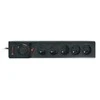 ARMAC Surge Protector Z5 3m 5x prancūziški lizdai 10A kabelių laikiklis juodas