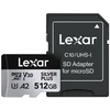 Atminties kortelė Lexar Micro SDXC Professional Sidabrinis Plus UHS-I/U3/A2/4K R205/W150 (V30) 512GB