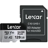 Pamięci Lexar High Performance Sidabrinis Plus Micro SDXC 128GB + adapteris