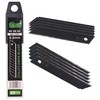 Atsarginis peilis - juodas - 18 mm universaliam pjaustytuvui - 10 vnt, - nulūžę peiliai